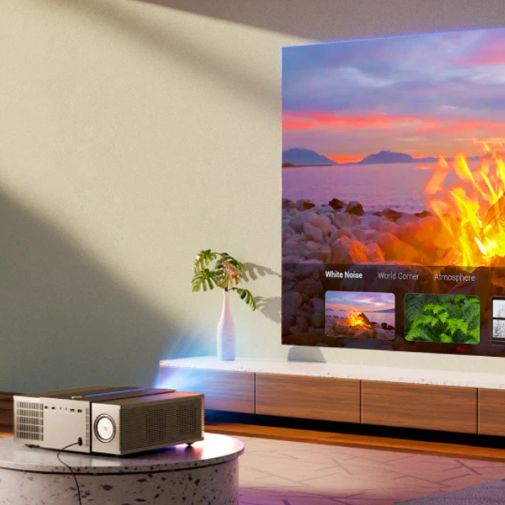 Ultimea Apollo P60 Projector, 900 ANSI Lumens, Fully-enclosed Optical Engine, Native 1080P, 30W Speaker, 4K Decoding, Auto Focus & 6D Auto-keystones, Bluetooth 5.3