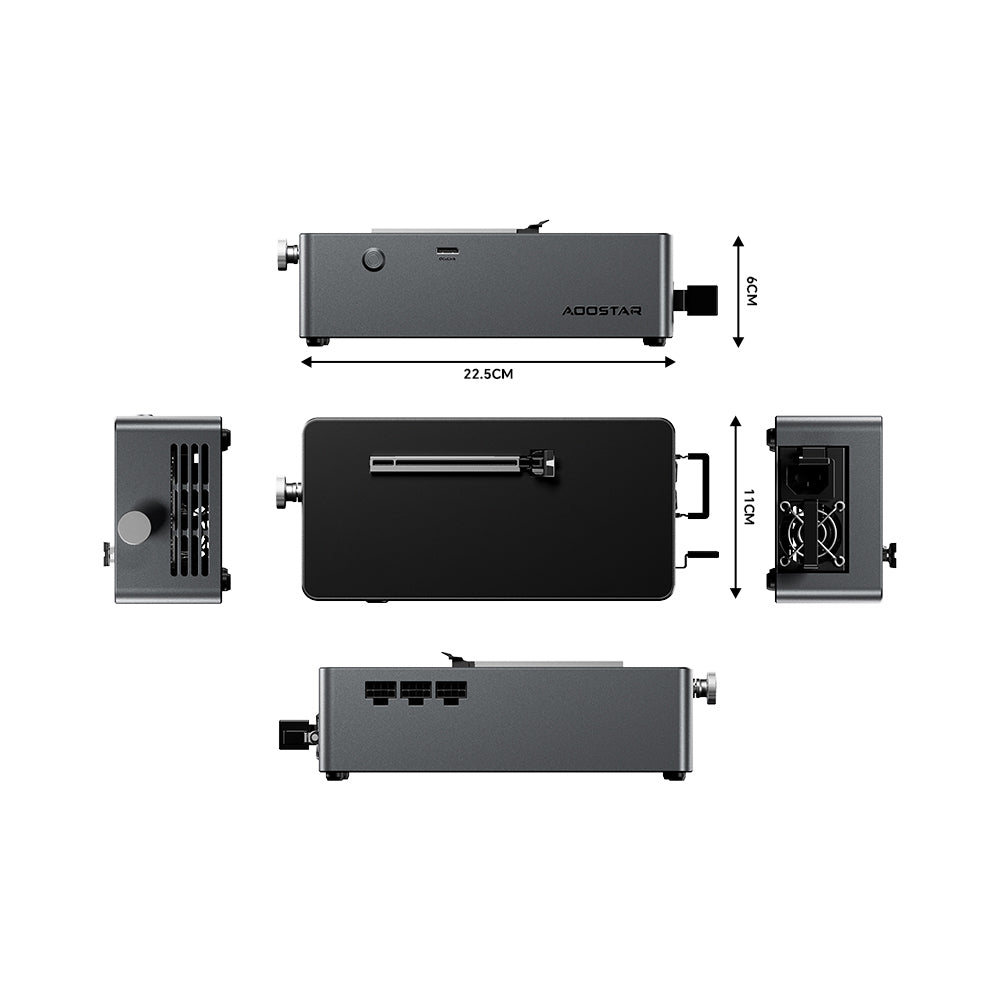 AOOSTAR AG01 eGPU Dock with Oculink Port, Built-in 800W Power Supply, Supports TGX Interface Hot-swap
