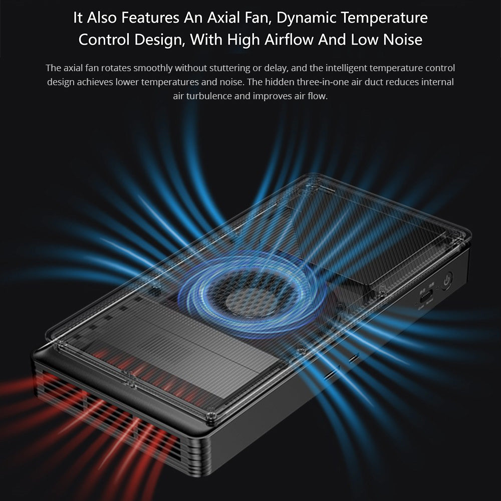 GPD G1 Graphics Card Expansion Dock, AMD Radeon RX 7600M XT Graphics, 8GB GDDR6 RAM, 128bit, 1*Oculink 1*USB 4.0 1*HDMI 2.1 2*DP 1.4a 3*USB 3.2 1*SD 4.0, TGP Toggle Key - EU Plug