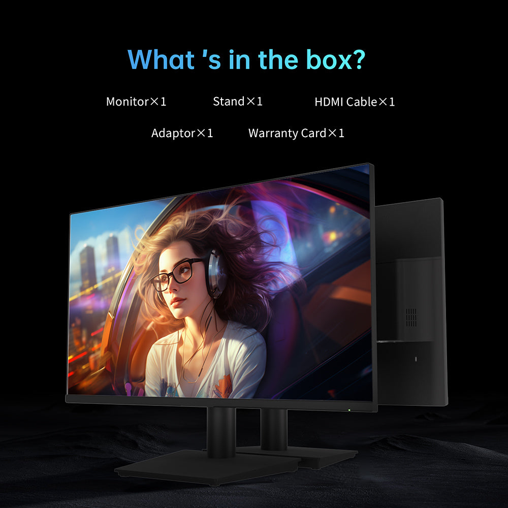 KTC H24V13 23.8-inch Gaming Monitor, 1920x1080 16:9 100Hz High Refresh Rate VA Panel, 4000:1 Contrast Ratio, 104% sRGB HDR10 16ms Response Time, Low Blue Light, FreeSync & G-Sync Compatible, HDMI VGA Audio Out, VESA Wall Mount Tilt Adjustment Display