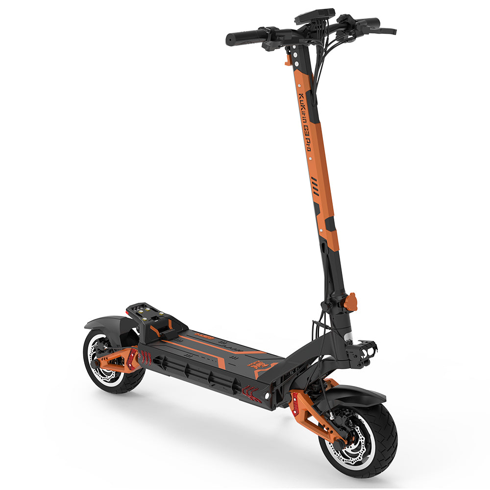 KuKirin G3 Pro 2024 Version 1200W*2 Motor Off-Road Electric Scooter 10 Inch Tire 52V 23.2Ah Removable Battery 80km range 65km/h Max Speed Dual Hydraulic Shock Absorber system IP54 Waterproof Dual Hydraulic Brake