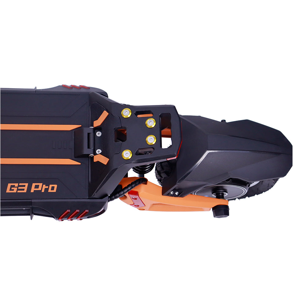 KuKirin G3 Pro 2024 Version 1200W*2 Motor Off-Road Electric Scooter 10 Inch Tire 52V 23.2Ah Removable Battery 80km range 65km/h Max Speed Dual Hydraulic Shock Absorber system IP54 Waterproof Dual Hydraulic Brake