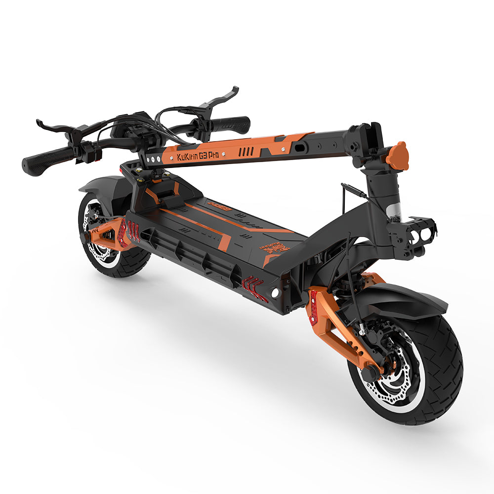 KuKirin G3 Pro 2024 Version 1200W*2 Motor Off-Road Electric Scooter 10 Inch Tire 52V 23.2Ah Removable Battery 80km range 65km/h Max Speed Dual Hydraulic Shock Absorber system IP54 Waterproof Dual Hydraulic Brake
