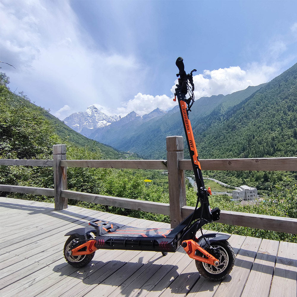 KuKirin G3 Pro 2024 Version 1200W*2 Motor Off-Road Electric Scooter 10 Inch Tire 52V 23.2Ah Removable Battery 80km range 65km/h Max Speed Dual Hydraulic Shock Absorber system IP54 Waterproof Dual Hydraulic Brake