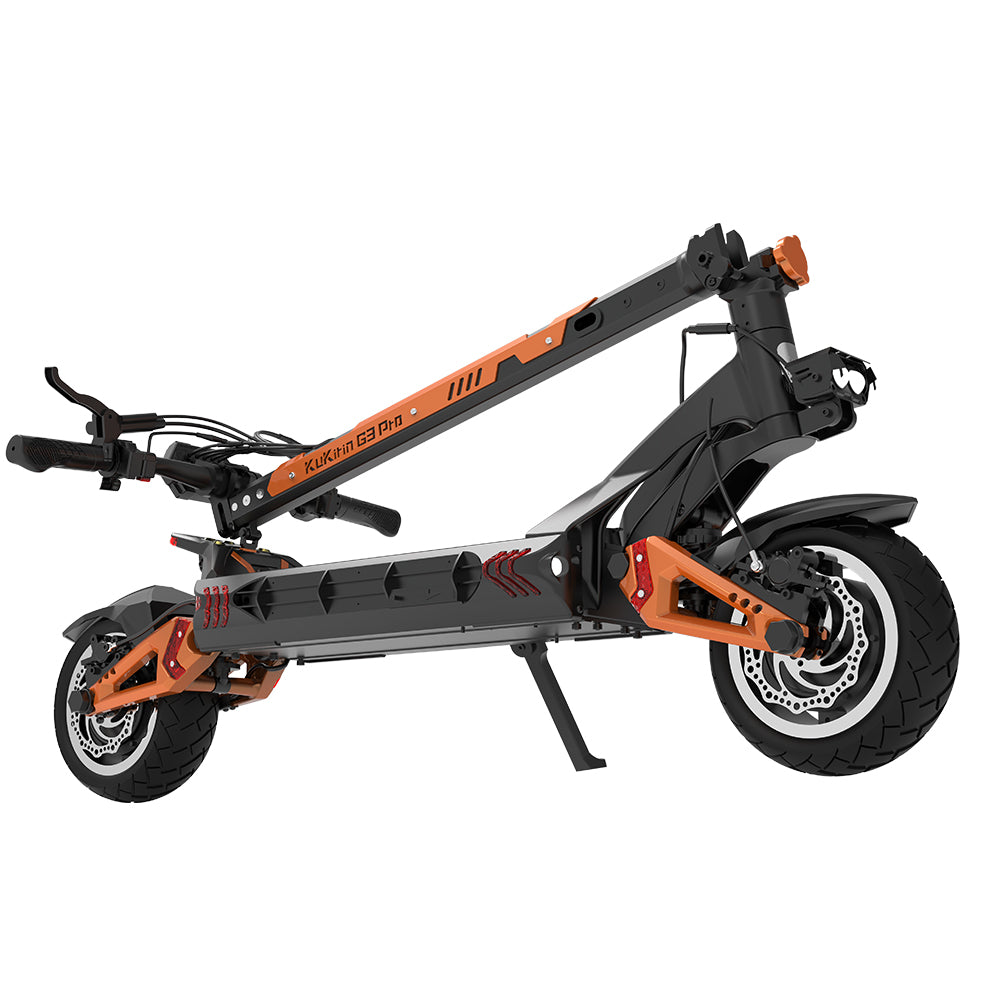 KuKirin G3 Pro 2024 Version 1200W*2 Motor Off-Road Electric Scooter 10 Inch Tire 52V 23.2Ah Removable Battery 80km range 65km/h Max Speed Dual Hydraulic Shock Absorber system IP54 Waterproof Dual Hydraulic Brake