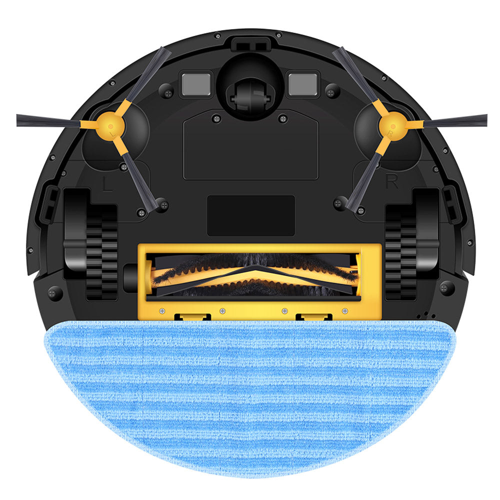 Liectroux C30B Robot Vacuum Cleaner 6000Pa Suction with AI Map Navigation 2500mAh Battery Smart Partition Electric Water Tank APP Control - Black