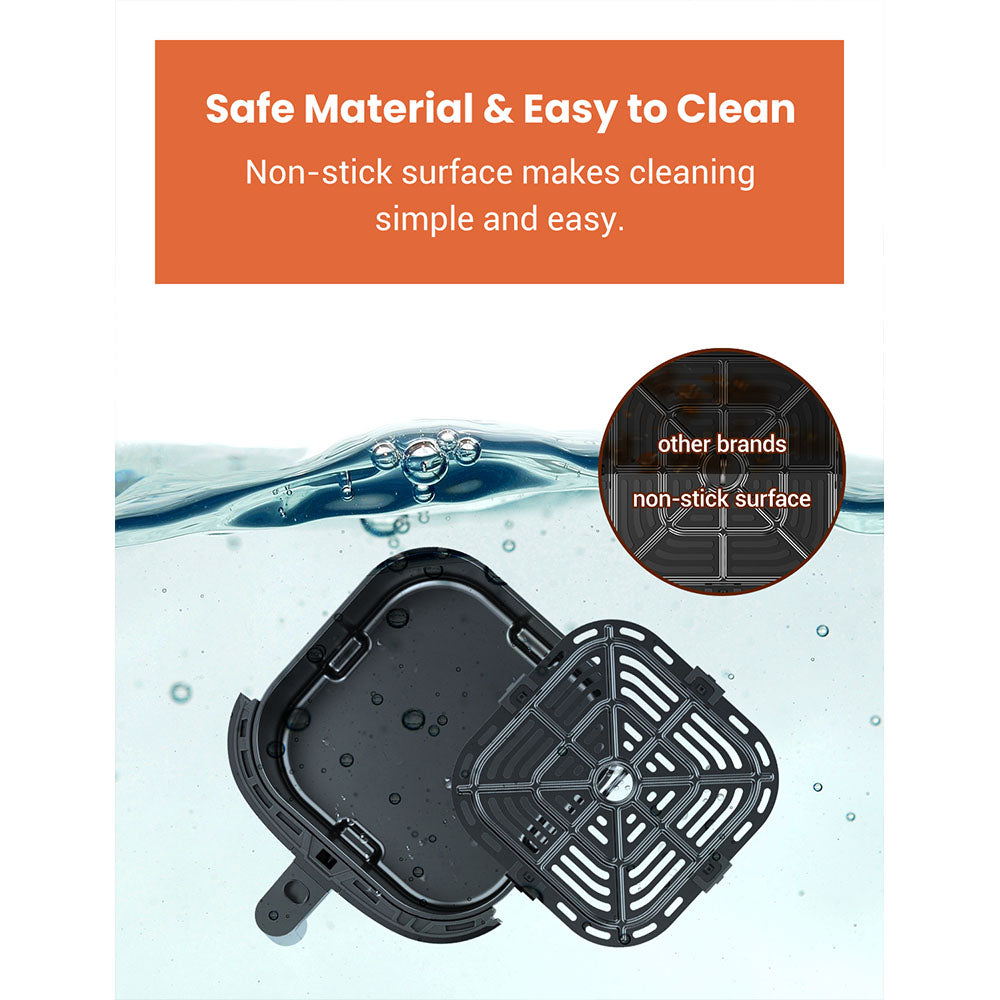 Proscenic T22 Smart Electric Air Fryer/Oil-Free/Non-stick Pan/5L Capacity /1500W/Black