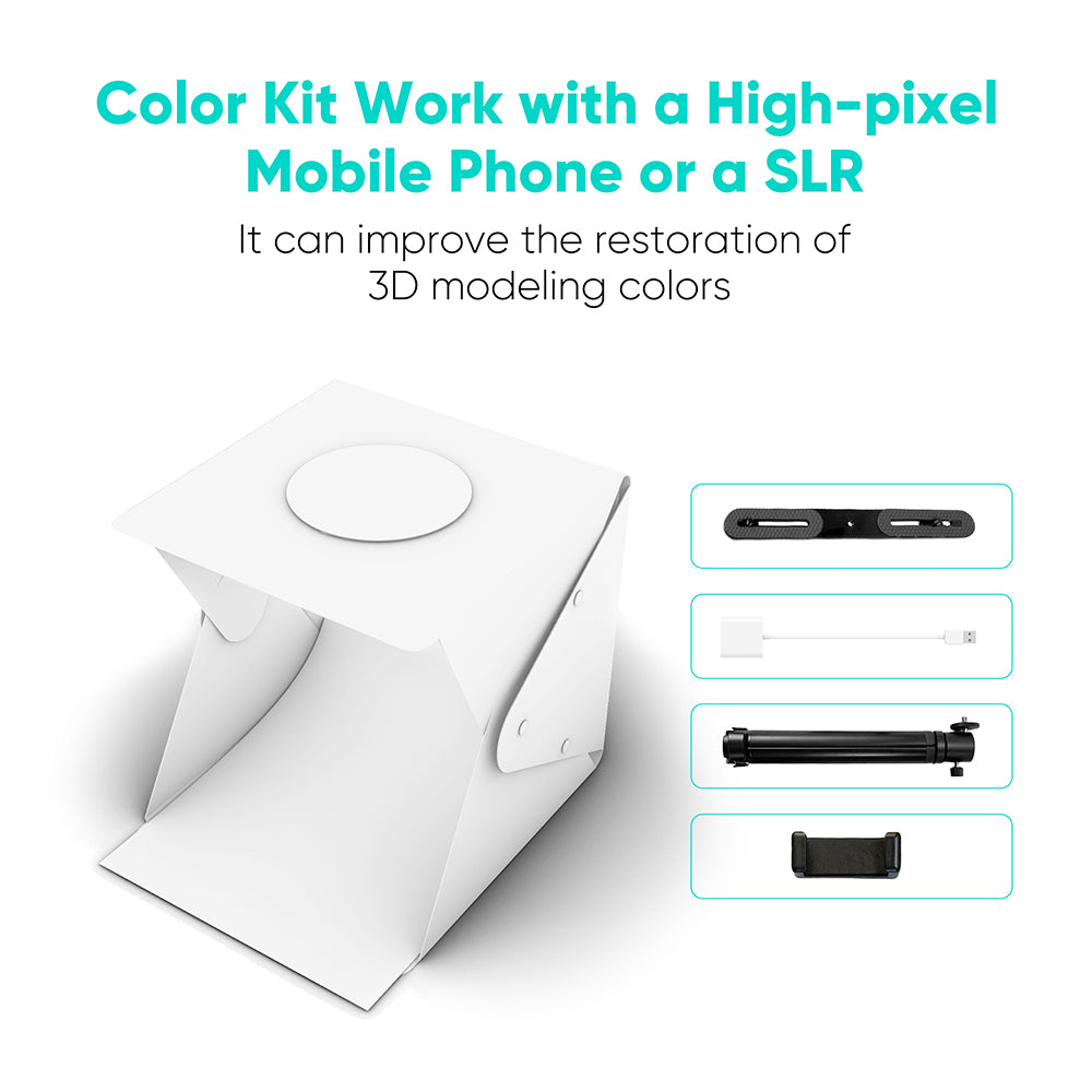 3DMakerpro Mole Luxury 3D Scanner, NIR Light Source, 0.05mm Accuracy, 0.1mm Resolution, 150-400mm Work Distance, with Multi-Spectral Technology, Support Facial Scanning