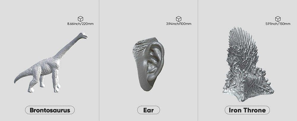 3D skener 3DMakerpro Seal Lite, přesnost 0,02 mm, rozlišení 0,07 mm, objektivy s ochranou proti otřesům, snímková frekvence 10 snímků za sekundu, vizuální sledování