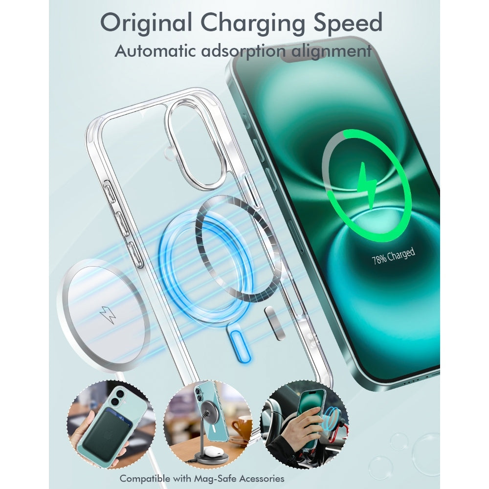 Pouzdro a ochranný kryt na displej 3inuS S61 pro iPhone 16