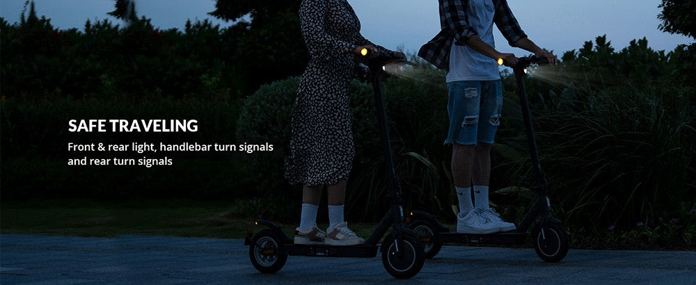 Elektrická koloběžka V30 Pro s pětikolovým pohonem, 10palcové pneumatiky s voštinovou úpravou, přední motor 350 W (MAX. 520 W), maximální rychlost 18 mph, baterie 36 V 7,5 Ah