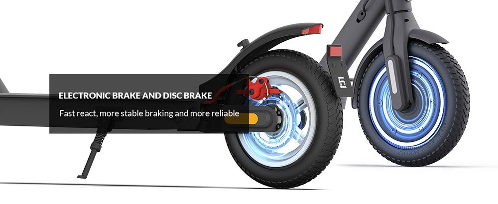 Elektrická koloběžka V30 Pro s pětikolovým motorem, 10palcové pneumatiky s voštinovou úpravou, přední motor 350 W (MAX. 520 W), maximální rychlost 18 mph, baterie 36 V 7,5 Ah