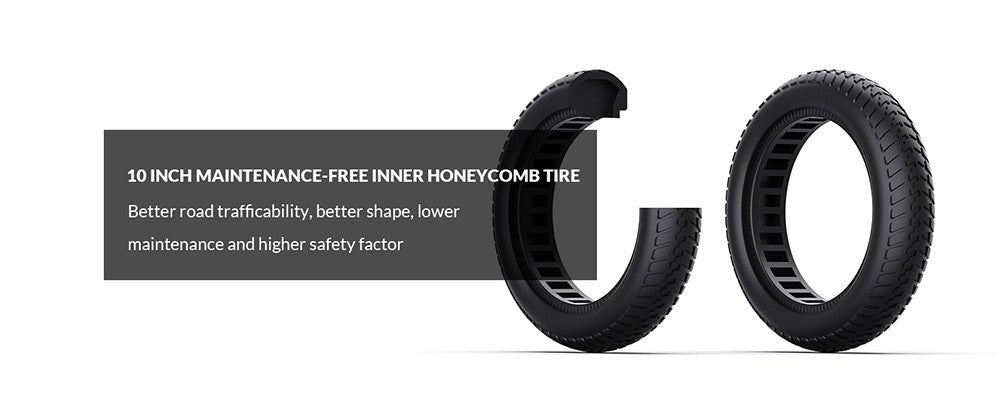 Elektrická koloběžka V30 Pro s pětikolovým pohonem, 10palcové pneumatiky s voštinovou úpravou, přední motor 350 W (MAX. 520 W), maximální rychlost 18 mph, baterie 36 V 7,5 Ah