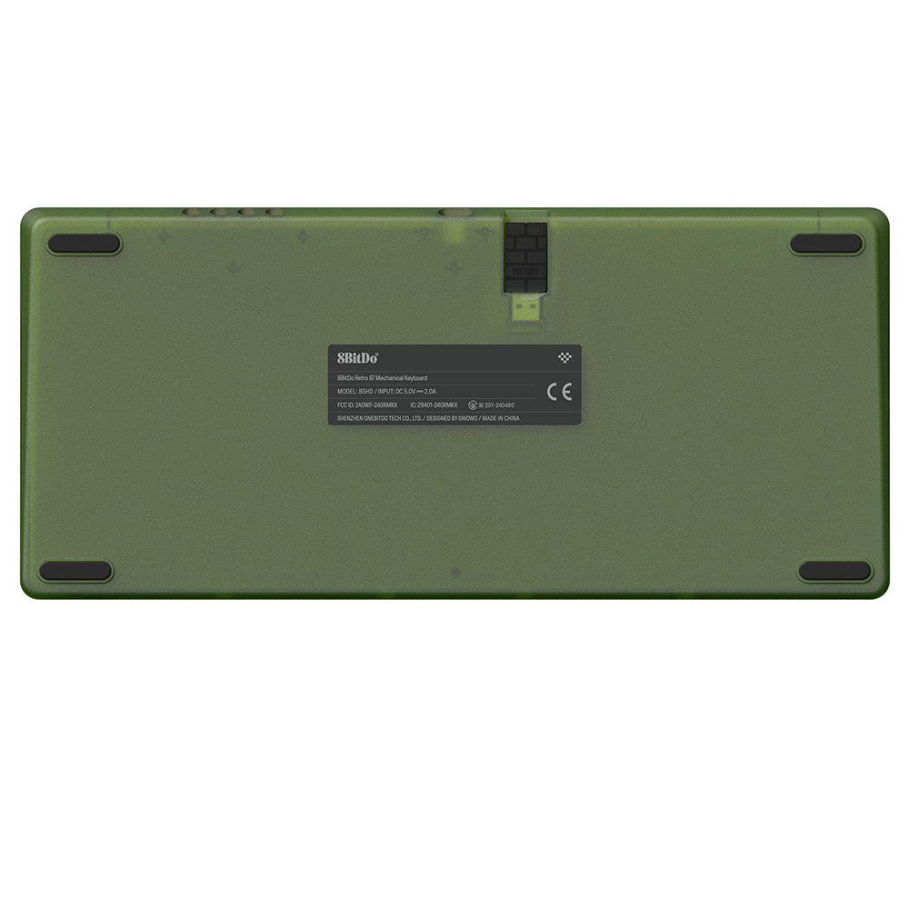 8BitDo Retro 87 Mechanical Keyboard Xbox Edition, 87 Keys, RGB Backlight, Hot Swappable PCB, Bluetooth/2.4G/USB-C Connection, Wireless Gaming Keyboard for Windows &amp; Android