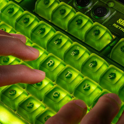 8BitDo Retro 87 Mechanical Keyboard Xbox Edition, 87 Keys, RGB Backlight, Hot Swappable PCB, Bluetooth/2.4G/USB-C Connection, Wireless Gaming Keyboard for Windows &amp; Android