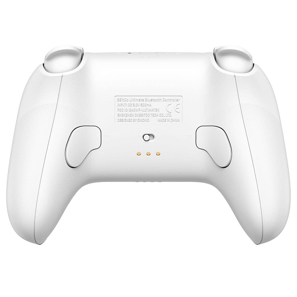 8Bitdo Ultimate Gaming Controller with Charging Dock, Hall Effect Sensing Joystick, Compatible with Switch, Windows &amp; Steam Deck - White