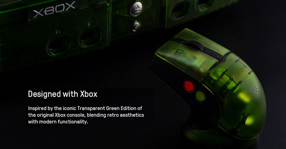 8BitDo Retro R8 Xbox Edition, 3 režimy připojení, vestavěná se senzorem PAW 3395, programovatelná tlačítka