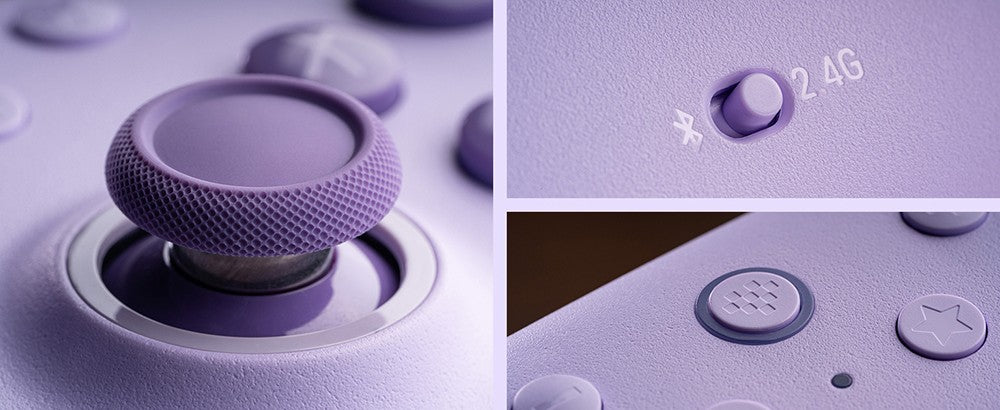 Bezdrátový herní ovladač 8BitDo Ultimate 2C pro Windows PC a Android, frekvence dotazování 1000 Hz, joysticky s Hallovým efektem a Hallovými spouštěči - růžový