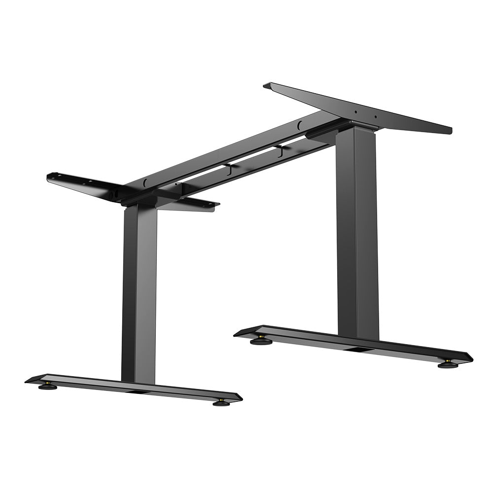 ACGAM JSZ-3 Height-Adjustable Standing Desk Frame With 2 Strong Motors, 3-Level Table Frame, Height Adjustable with 62-127cm, 3 Memory Controls, Load Capacity up to 120 KG, for Home &amp; Office - Black Frame Only
