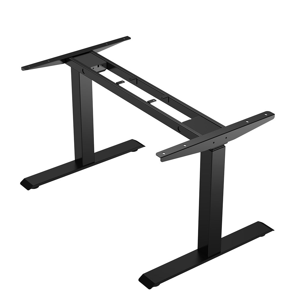 ACGAM JSZ-3 Height-Adjustable Standing Desk Frame With 2 Strong Motors, 3-Level Table Frame, Height Adjustable with 62-127cm, 3 Memory Controls, Load Capacity up to 120 KG, for Home &amp; Office - Black Frame Only