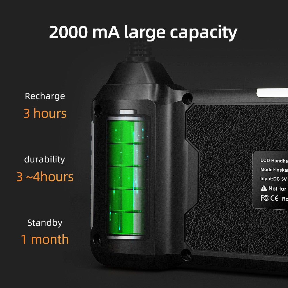 ANESOK 113B Endoscope, 4.3 inch IPS Screen, Single Lens, 1080P Resolution, 6 Adjustable LED Lights, 3 Hours Working Time, IP67 Waterproof, 1m Cable - Orange