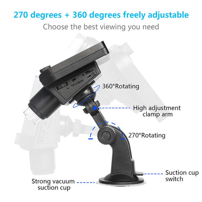 ANESOK 317 WiFi Microscope with 4.3 Inch Screen, 2 Megapixels, 1000X Magnification, 1080P Resolution, 5 Hours Working Time, 8 LEDs