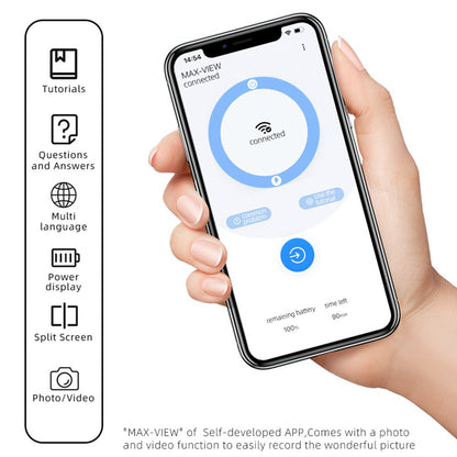 ANESOK 320 WiFi Portable Digital Microscope, 1000x Magnification, 2 Megapixels, 2-60mm Focusing, 2 Hours Working Time, 8 LEDs