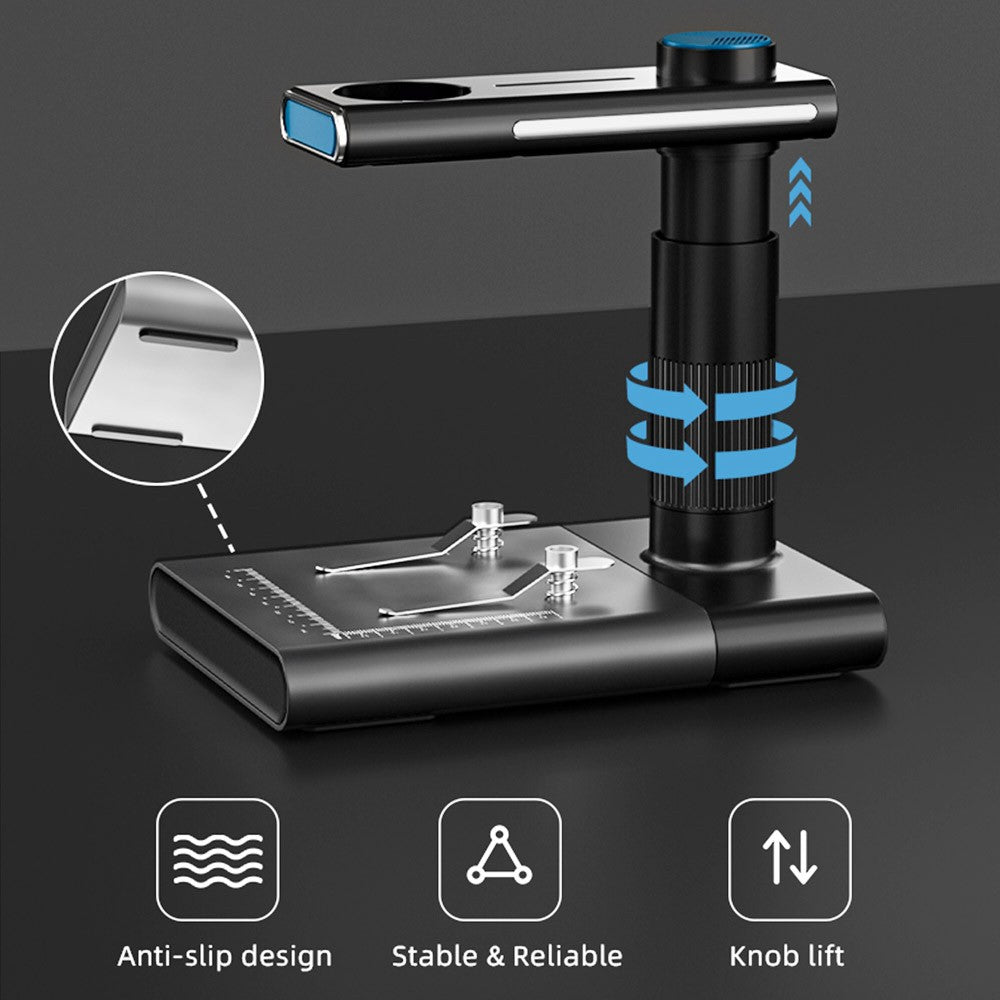ANESOK 320 WiFi Portable Digital Microscope, 1000x Magnification, 2 Megapixels, 2-60mm Focusing, 2 Hours Working Time, 8 LEDs