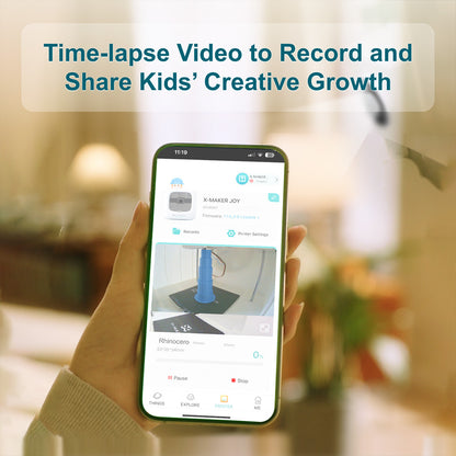 AOSEED X-MAKER JOY 3D Printer for Kids, AI Voice Interaction, Smart App Control, Time-lapse Video, Mini Program