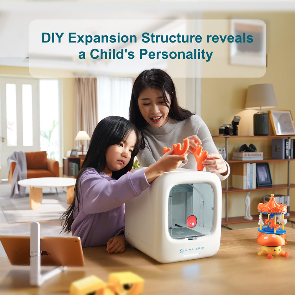 AOSEED X-MAKER JOY 3D Printer for Kids, AI Voice Interaction, Smart App Control, Time-lapse Video, Mini Program