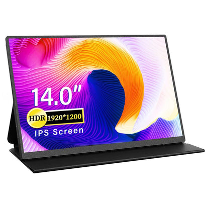 AOSIMAN L140FPC 14&#39;&#39; Ultra Slim Portable Monitor 1920x1200, 16:10 Ratio Resolution Double Blind Plug for Laptop, PC, Phone