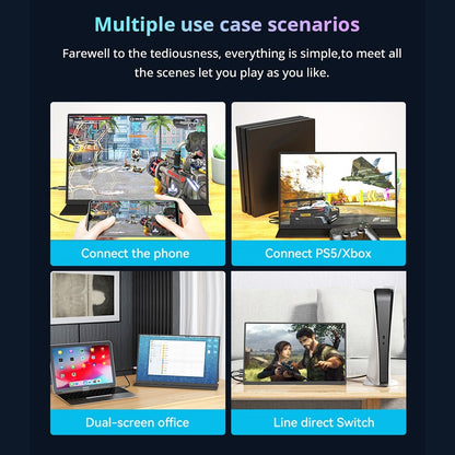 AOSIMAN L140FPC 14&#39;&#39; Ultra Slim Portable Monitor 1920x1200, 16:10 Ratio Resolution Double Blind Plug for Laptop, PC, Phone