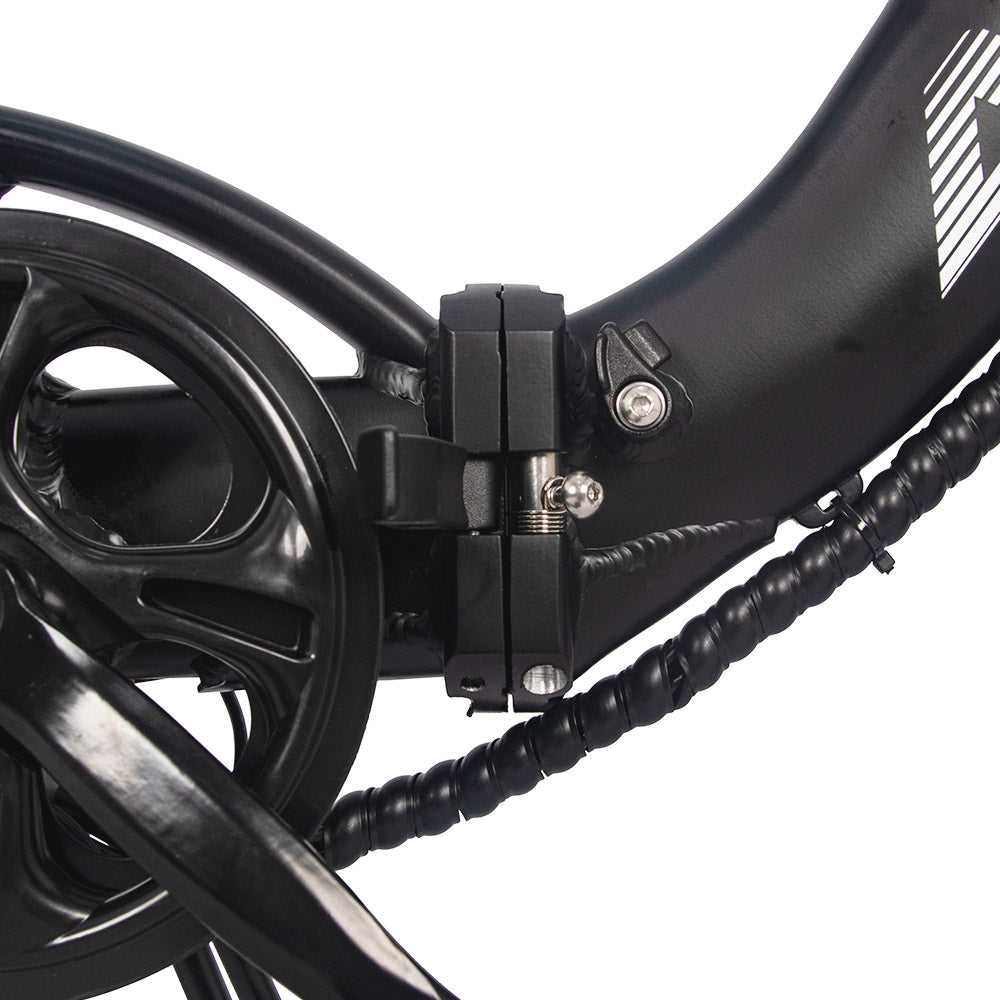 AVAKA BZ20 PLUS Electric Bike Foldable 20*3.0 Inch Fat Tires 500W Brushless Motor 25Km/h Max Speed 48V 18.2Ah Battery 100Km Range 120KG Max Load Dual Disc Brake Shimano 7-Speed Gear IP54 Waterproof  LCD Display One-piece Wheel - Black