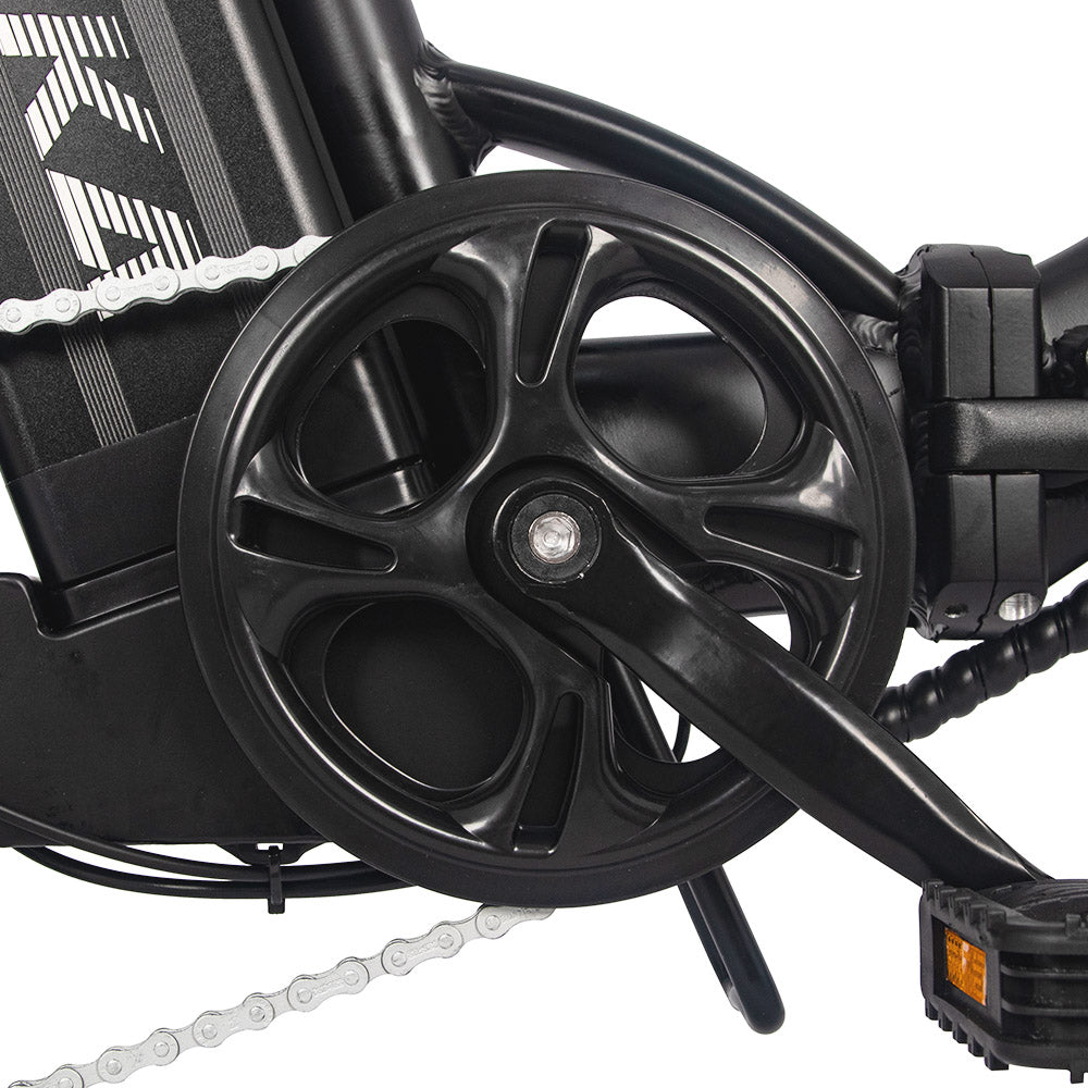 AVAKA BZ20 PLUS Electric Bike Foldable 20*3.0 Inch Fat Tires 500W Brushless Motor 25Km/h Max Speed 48V 18.2Ah Battery 100Km Range 120KG Max Load Dual Disc Brake Shimano 7-Speed Gear IP54 Waterproof  LCD Display One-piece Wheel - Black