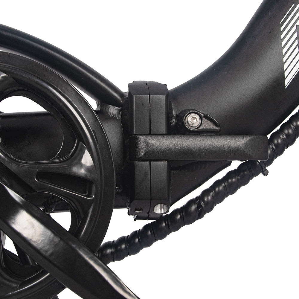 AVAKA BZ20 PLUS Electric Bike Foldable 20*3.0 Inch Fat Tires 500W Brushless Motor 25Km/h Max Speed 48V 18.2Ah Battery 100Km Range 120KG Max Load Dual Disc Brake Shimano 7-Speed Gear IP54 Waterproof  LCD Display One-piece Wheel - Black