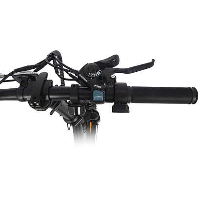 AVAKA BZ20 PLUS Electric Bike Foldable 20*3.0 Inch Fat Tires 500W Brushless Motor 25Km/h Max Speed 48V 18.2Ah Battery 100Km Range 120KG Max Load Dual Disc Brake Shimano 7-Speed Gear IP54 Waterproof  LCD Display One-piece Wheel - Black