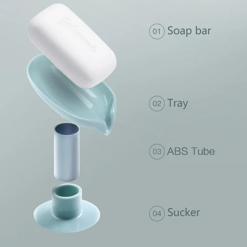 JJYY Leaf Shape Nádobka na mýdlo Odkapávací Nádoba Nádobka na mýdlo Koupelnové doplňky Toaleta Prádelna Nádobka na mýdlo Koupelnové potřeby Zásobník Zásobníky