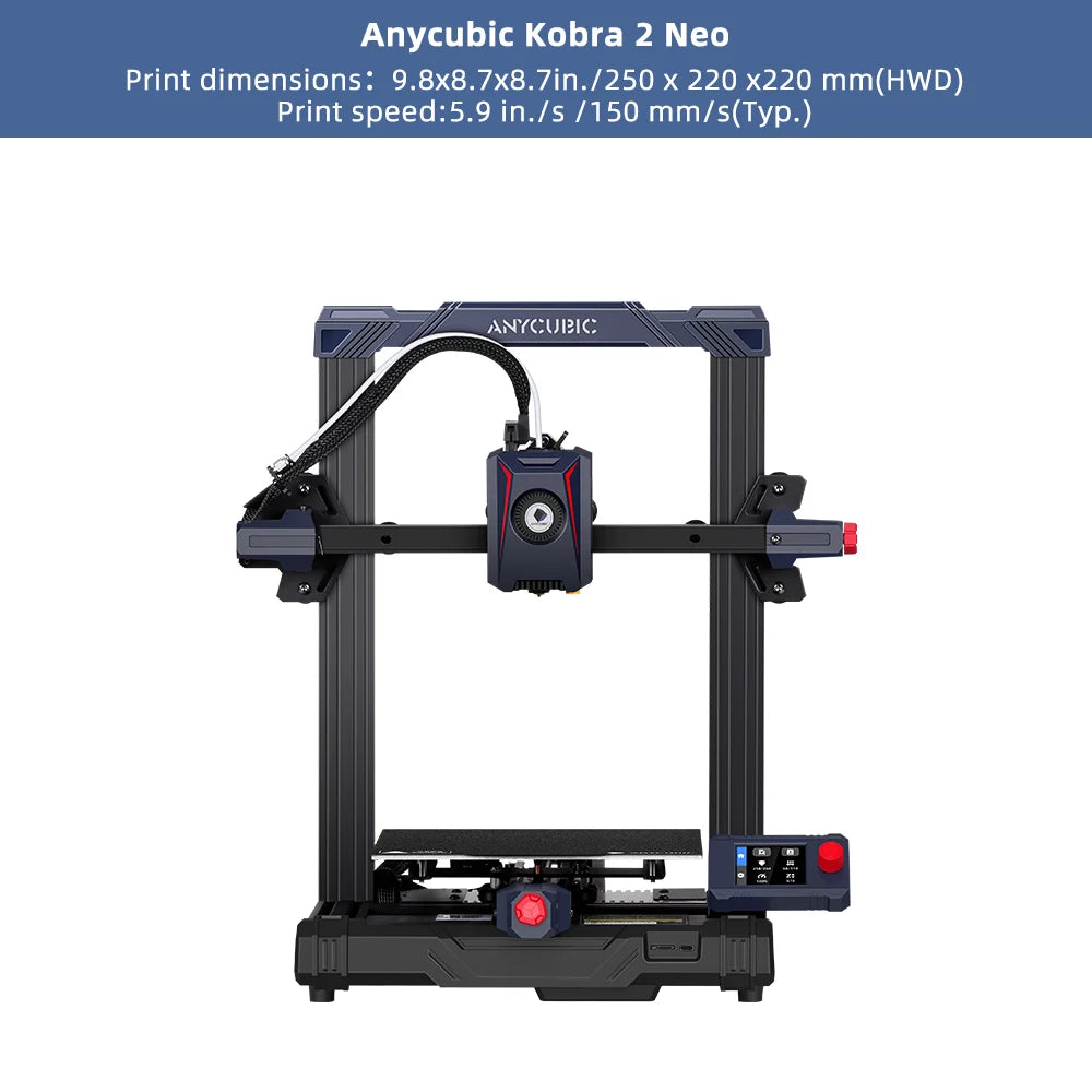 3D tiskárna řady ANYCUBIC Speed ​​FDM 3D tiskárna Kobra 2 Neo Neo 3D velkoformátová automatická nivelační tiskárna FDM 3D tiskárny Kobra 2 Pro Max Plus