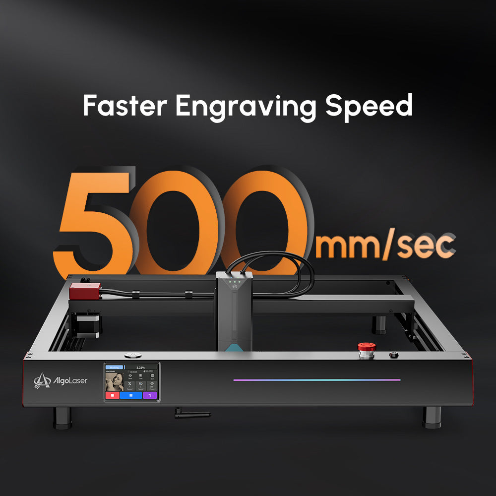 AlgoLaser Delta 22W Laser Engraver, Smart Air Pump, 500mm/s Engraving Speed, 440*415mm (173.2*163.4inch)