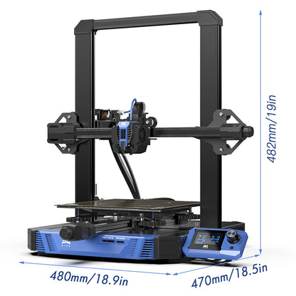BIQU Hurakan 3D Printer, Klipper Firmware, Auto Leveling, Built-in Microprobe, Max 180mm/s Printing Speed, Partitioned Hotbed, Silent Printing, Filament Runout Sensor, WiFi Remote Control, 220x220x270mm