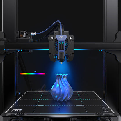 BIQU Hurakan 3D Printer, Klipper Firmware, Auto Leveling, Built-in Microprobe, Max 180mm/s Printing Speed, Partitioned Hotbed, Silent Printing, Filament Runout Sensor, WiFi Remote Control, 220x220x270mm