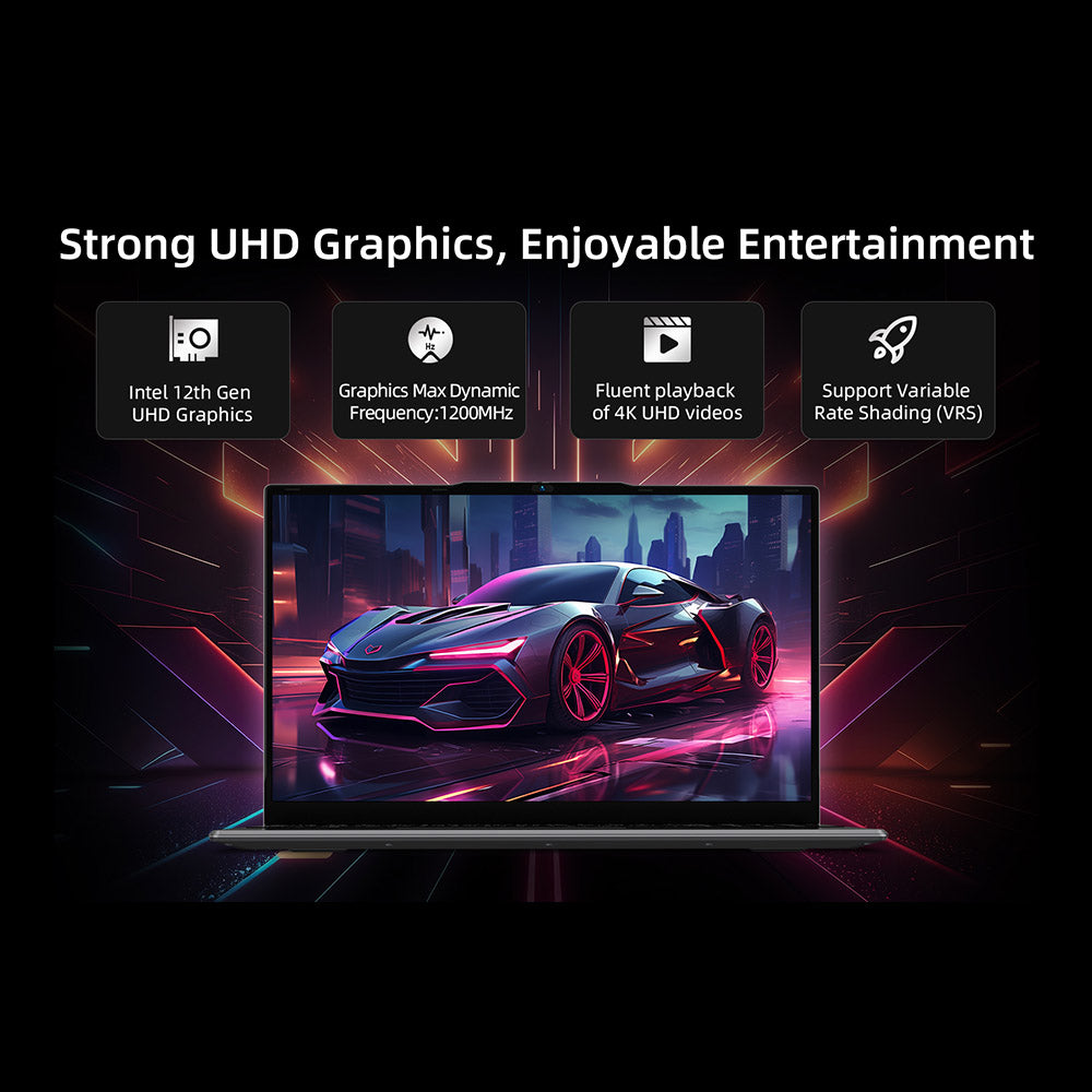 BMAX X15 Pro Laptop, 15.6 inch 1920*1080 IPS Screen, Intel N95 4 Cores Max 3.4GHz, 16GB RAM 512GB SSD, WiFi 5 Bluetooth 5.0, 5000mAh Battery, 1*Type-C, 2*USB3.2, 1*Mini HDMI, 1*Micro SD Slot, 1*Headset Jack, Full-size Keyboard