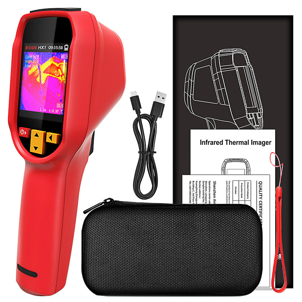 BSIDE HX1 Infrared Thermal Imager, 240*240P, 2.4 Inch LCD Screen, IP54 Protection