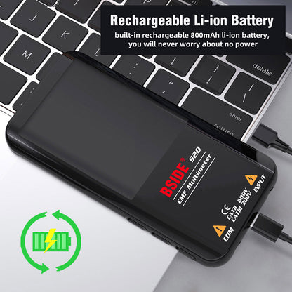 BSIDE S20 Electromagnetic Radiation Detector, Intelligent Multimeter, Color Screen, 9999 Counts, Auto Range, High precision Meter Radiation Monitor