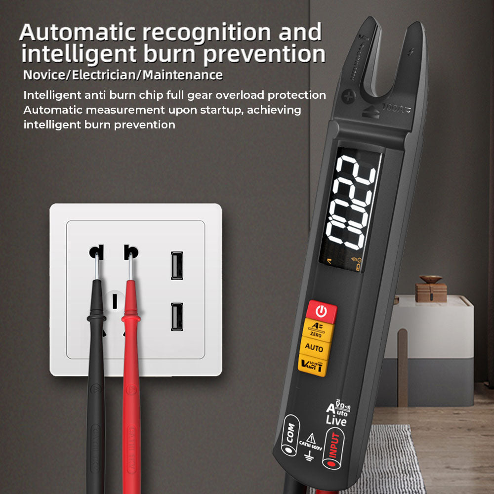 BSIDE U0 Digital Clamp Multimeter, Electrical Test Pen, 6000 Counts, True RMS U-Type Meter, Color Screen
