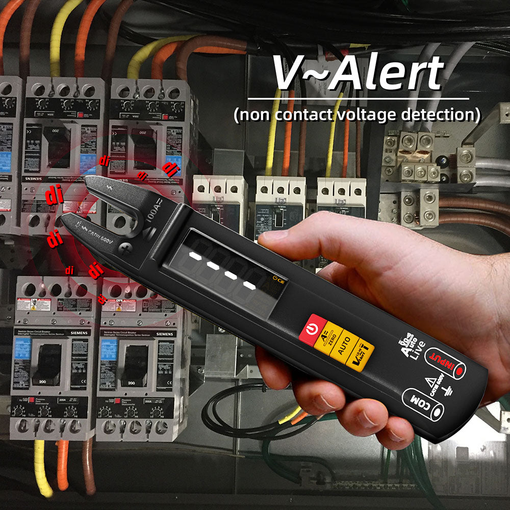 BSIDE U0 Digital Clamp Multimeter, Electrical Test Pen, 6000 Counts, True RMS U-Type Meter, Color Screen