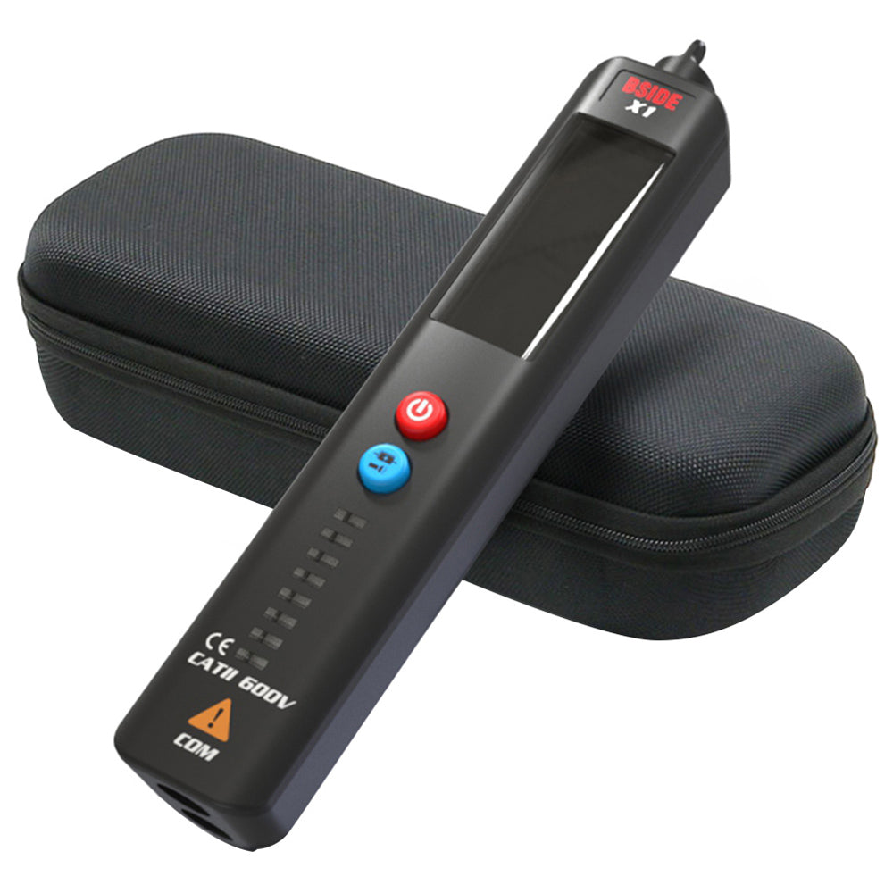 BSIDE X1 Intelligent Voltage Detector Tester, Multimeter, Electric Pen, Break Point Checking,  Large LCD Screen, Flashlight, Live Wire Hz Ohm NCV Meter, No Batteries