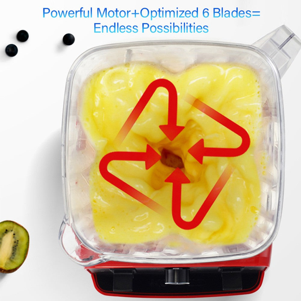 BioloMix G5200 Blender, 2200W Smoothies Mixer, 2L Capacity, Speed Adjustable - Black