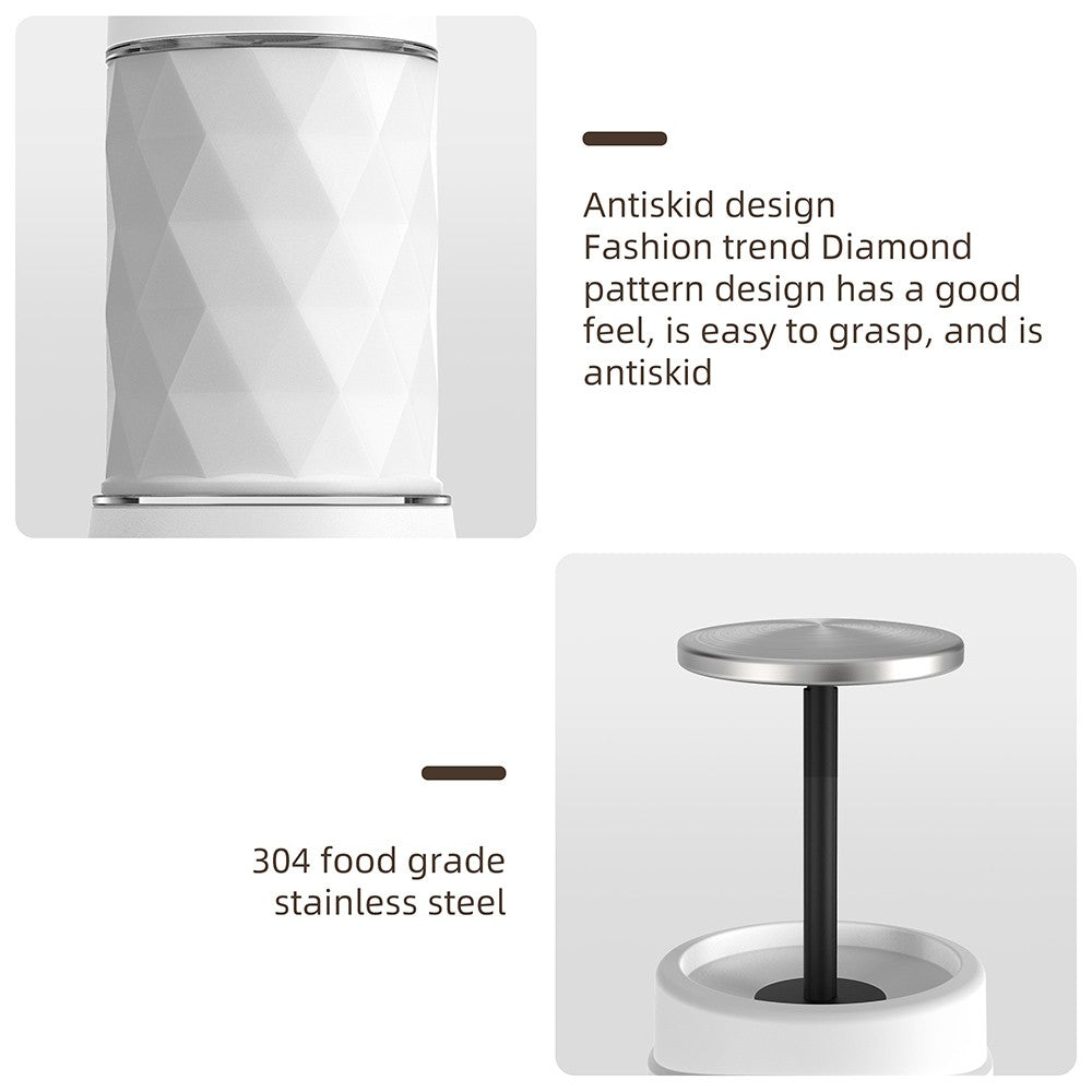 BioloMix HS8439 Portable Coffee Maker, 13-18Bar Pressure Hand Press Capsule Ground Coffee Brewer, 80ml Water Container, for Travel and Picnic - Black