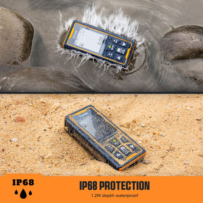 CIGMAN CD-120G Laser Measurement Tool with 4X Camera, P2P Technology, IP68, 2.4inch IPS Display